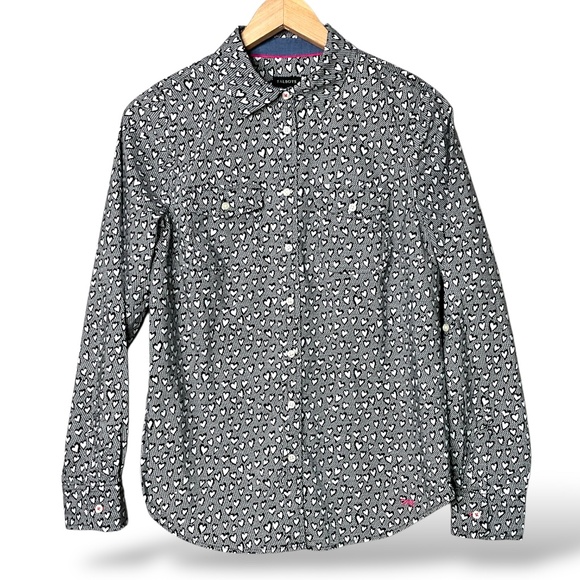 TALBOTS 100% Cotton Button Front Shirt Sz 6 - Picture 1 of 10